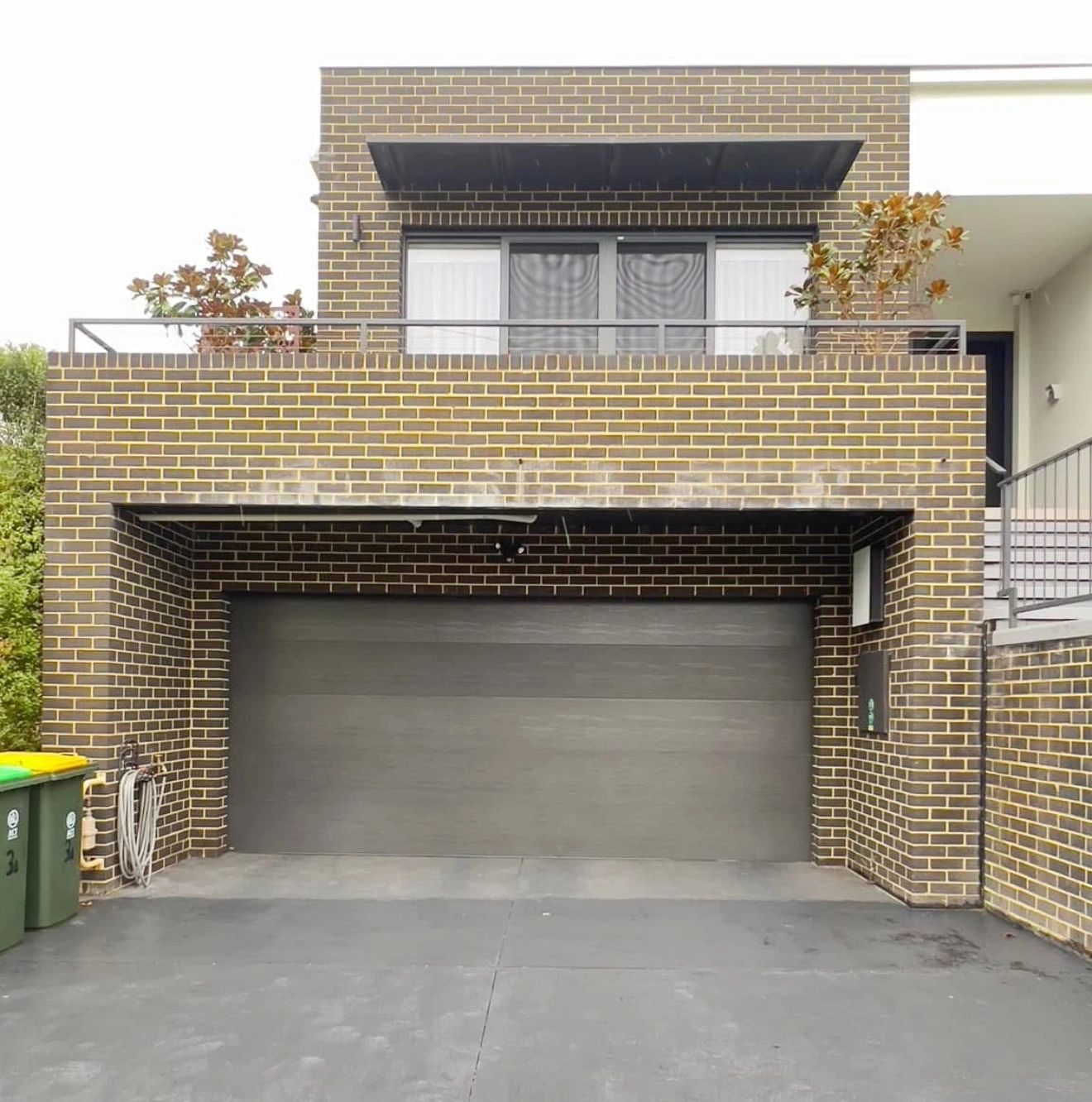 New brick home facade built in Canberra